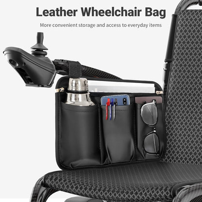 28 lbs Carbon Fiber Ultralight Foldable Electric Wheelchair – Dual Battery, 28-Mile Range, All-Terrain, Airline Approved