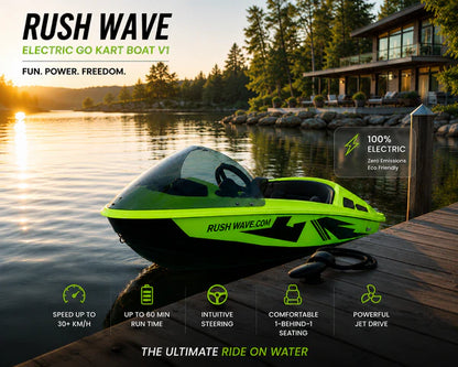 2026NEW| Electric Go Kart Boat| 16KW Mini Jet Boat | V1