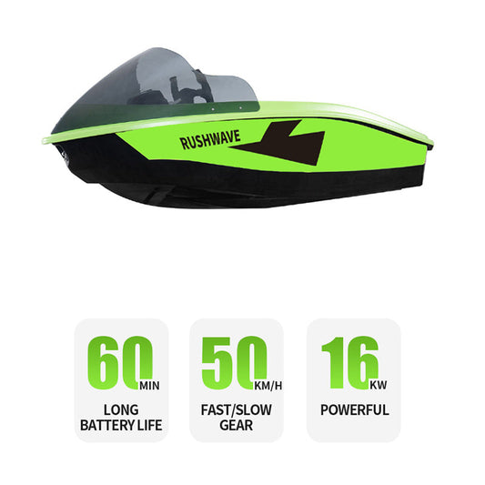 2026NEW| Electric Go Kart Boat| 16KW Mini Jet Boat | V1