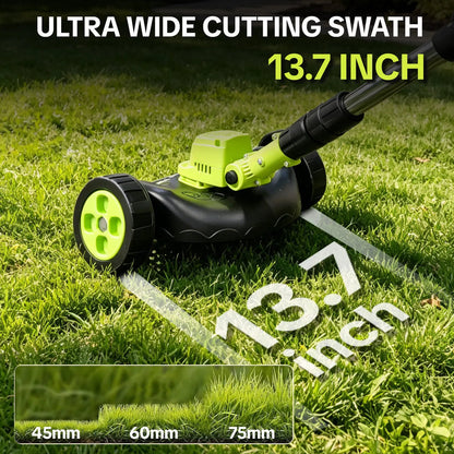 Cordless 3-in-1 Lawn Mower Tool,21V Cordless Lawn Mower Trimmer