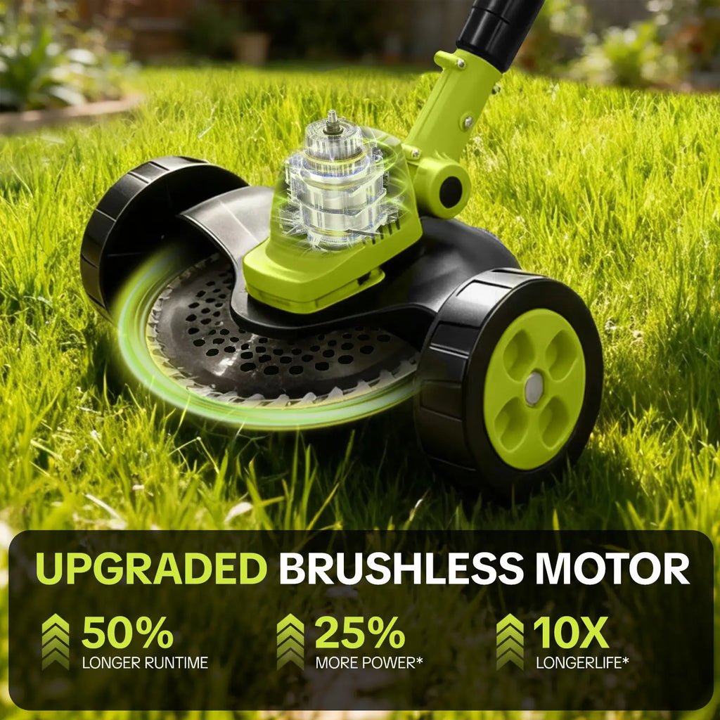 Cordless 3-in-1 Lawn Mower Tool,21V Cordless Lawn Mower Trimmer