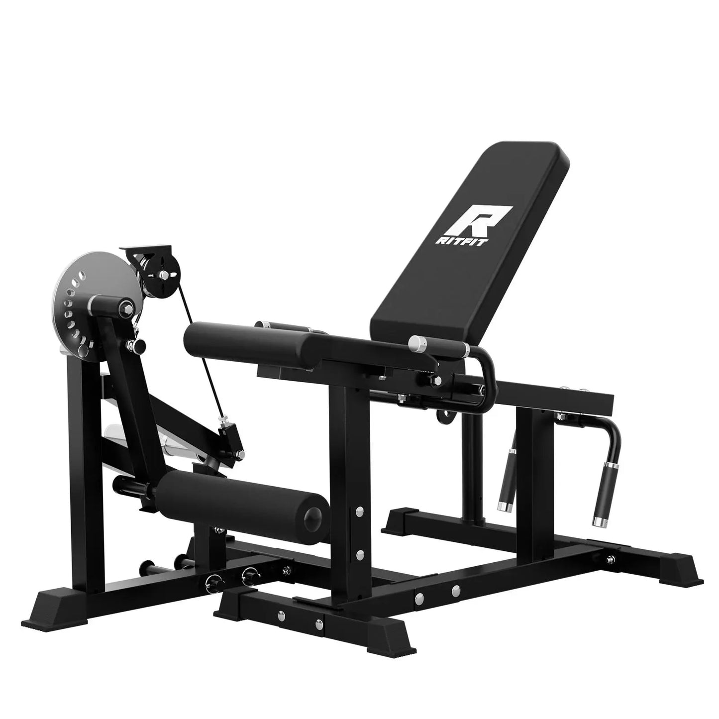 Leg Extension Machine, Multifunctional 3-in-1 Adjustable Home Gym Equipment for Leg Curls & Glutes